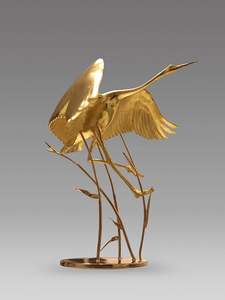 Polished Aluminum <b>Sculpture</b> For Wall Mounted Display Giving Artistic Edge And Modern Appeal To Interior Home Design - Product Image 6