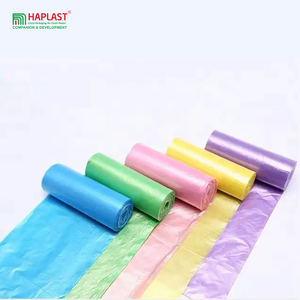 Multi Size and Color Trash Bag on Roll Plastic 55Gallon Portable C-Fold PE Folding <b>Bin</b> Liner <b>Kitchen</b> Coreless Garbage Bag - Product Image 5