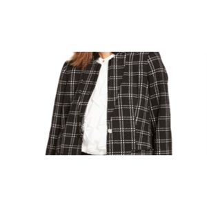 Giacca Blazer Elegante da Donna Calvin Klein a Quadri con Bottoni in Nero Taglia 2 - Product Image 2