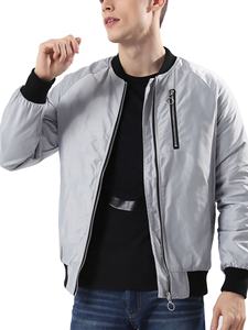 แจ็กเก็ตบอมเบอร์มีซิปสำหรับผู้ชาย, แจ็คเก็ตลำลองมีปกคอตั้งสำหรับฤดูหนาวสไตล์แฟชั่นล่าสุด - Product Image 3