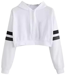 Bonne Qualité Manches Longues Plus La Taille Hoodies Jogger Running Gym Wear À La Mode Dernière Conception Femmes Pull Crop Top Hoodies - Product Image 1
