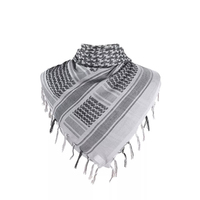 Arabe Shemagh Musulman Keffieh Foulard 100% Coton Tactique Désert Palestine Cou Tête Wrap Pour Hommes Femmes Shemagh Écharpe
