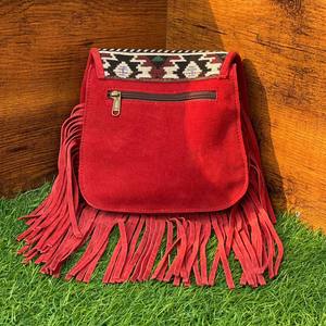 Nueva gran oferta Jacquard hecho a mano gamuza flecos cuero Sling Bag multiuso nuevo diseño Vintage bandolera precio barato producto a granel - Product Image 5