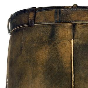 2025 nuevo conjunto de disfraz de Lederhosen Kniebund bávaro para hombres pantalones cortos de cuero bordados decoración Floral estilo Oktoberfest sólido - Product Image 6