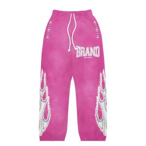 Fabricante personalizado de peso pesado de gran tamaño hombre Sun Faded Vintage Track Sweat Pant ácido lavado para hombre Pantalones de chándal holgados - Product Image 2