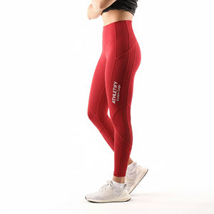 Leggings de yoga taille élastique avec contrôle du ventre cousu ultra doux antidérapant et résistant aux squats pour la salle de sport et l'entraînement - Product Image 1