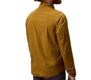 Veste de cyclisme pour homme SPRINT SPORTS, coupe-vent, écologique, séchage rapide, manches longues, couleur moutarde, 100% polyester - Product Image 4