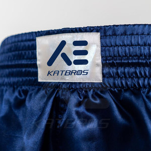 Shorts de boxe KATBROS pour hommes, bleu marine, nylon/polyester, respirant, séchage rapide, durable, vêtements d'arts martiaux, coupe régulière, taille adulte - Product Image 5