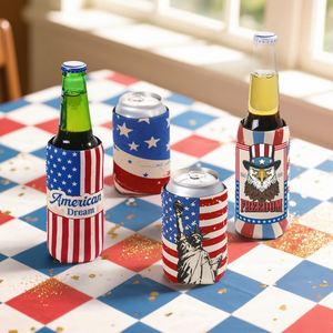 Portavasos de Neopreno para Latas de Cerveza, Funda Aislante para Bebidas, Portavasos Portátil para Playa y Picnic - Product Image 2