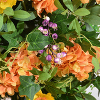 Nouveau thème tournesol jaune décoration de toile de fond de mariage proposition de fleur artificielle arrangement de fête d'anniversaire coureur de fleurs