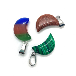 Sang Trọng 10Mm Chuối Tự Nhiên Hình Dạng Đá Quý Mặt Dây Chuyền Handmade Sterling Bạc Mặt Dây Chuyền Cho Hạnh Phúc Món Quà Sinh Nhật Cho Bạn Gái Đồ Trang Sức - Product Image 6