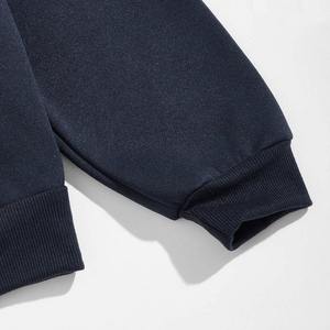 Sweat-shirt et pantalon de jogging en satin unisexe personnalisés, survêtements d'hiver décontractés pour hommes de grande taille - Product Image 3