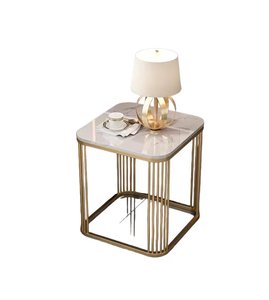 Table d'appoint avec plateau en verre utilisée pour le canapé de salon Meubles de salle d'étude latérale S/2 Meilleur prix Cadre en fer fait à la main fini rouillé - Product Image 6