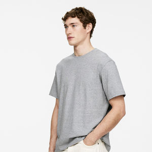 T-Shirt New Washed Sun Faded T-shirts Loose Fit Short Sleeve Knitted Fabric - Product Image 4