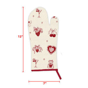 Gants de four écologiques 100% coton biologique, style classique, design imprimé, à prix abordable - Product Image 6