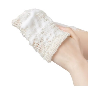 ERIGERON Eco-friendly Durable Reusable Bath <b>Scrubber</b> Natural Loofah Terry Hemp Body Cleaner for Daily Shower Routine - Product Image 2