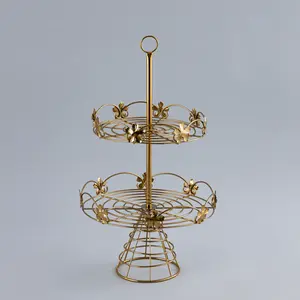 Set of 2 <b>Cake</b> Stands With 2 Tier and 1 Tier Model Manufacturer Wholesaler Premium Home & Decoration Factory - Product Image 4