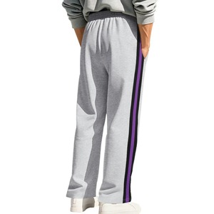 Pantalones de chándal de cintura alta de lona elásticos y cómodos para hombre, pantalones de uso diario con cintura elástica y bolsillos con cremallera, talla XL - Product Image 6