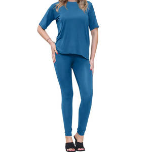 Hauts et leggings de gymnastique taille haute pour femmes ensembles vente en gros été entraînement sport vêtements de yoga ensemble de tenues de sport - Product Image 2