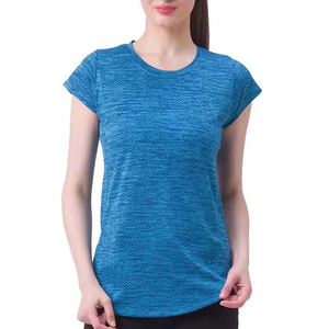 Ropa personalizada OEM de alta calidad para mujer, camisetas transpirables de verano de manga corta con cuello redondo, ropa informal ecológica - Product Image 1