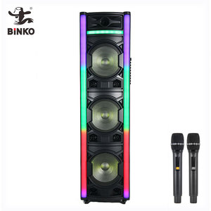 10 Inch Phổ Biến Karaoke Thời Trang Di Động Không Dây Tháp Loa Ngoài Trời Xe Đẩy Công Suất Cao Loa Bên Hộp Loa Với Mic - Product Image 1