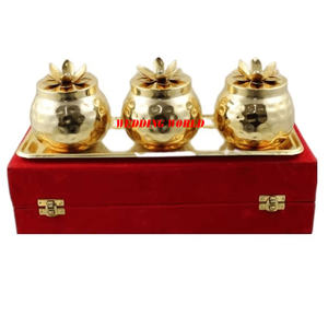 Grossiste et fournisseur de pot à bonbons en métal de qualité supérieure serveur de noix fait à la main classique élégant en gros nouveau pot de fruits secs - Product Image 1