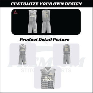 Ventes en gros d'usine, uniformes de basket-ball d'équipe de haute qualité à séchage rapide, maillots de basket-ball pour hommes, ensemble de basket-ball - Product Image 6