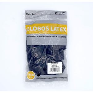 Globos de Látex Decotex 45Cm Negros R18 Decoraciones para Fiestas - Product Image 1