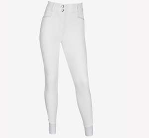 Shemax 2023 Top Qualité Vente Chaude Personnalisé En Gros Jeune Cavalier St Tropez Breech Blanc - Product Image 4