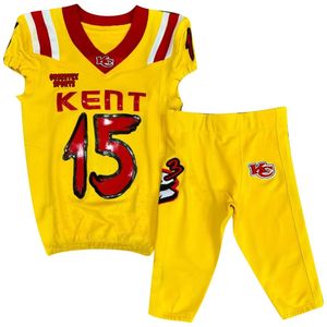 Camiseta de fútbol americano juvenil de alto rendimiento, ropa de fútbol americano sublimada, uniformes de fútbol americano bordados - Product Image 5