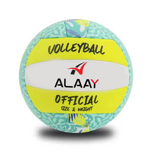 Alaay 2025 Logotipo personalizado Voleibol Nuevo diseño Colorido Material de cuero de PVC Pelota de entrenamiento en tamaños 5 4 3 2 - Product Image 1