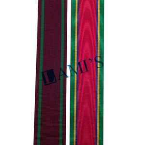 Cinta Moiré Masónica de Alta Calidad al por Mayor / Cintas Moiré para Medallas de la Mejor Calidad - Product Image 6