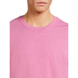 Camisetas de algodón de 300g para hombre, camiseta transpirable holgada de cuello redondo de verano de manga corta para hombre y mujer, Camiseta básica - Product Image 5