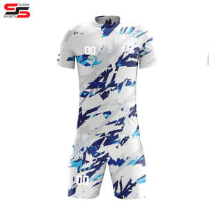 Venta al por mayor logotipo y diseño personalizado hombres jugador de fútbol kits de fútbol sublimación impresión fútbol uniforme - Product Image 1