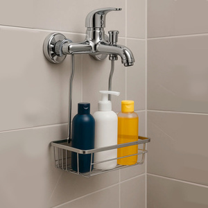 Cesto sospeso in acciaio cromato, 1 altezza. 280 x 105 x 335 mm. - Product Image 6