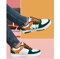Chaussures de sport légères et confortables pour hommes, design élégant, dessus en PU, semelle en caoutchouc antidérapante, toutes saisons