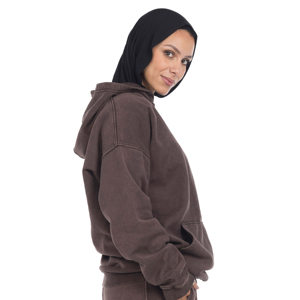 T-shirt personnalisé brodé et imprimé, coupe ample, 280 g/m², poids lourd, décontracté, hiver, logo frontal, délavé à l'acide, 100 % coton - Product Image 3