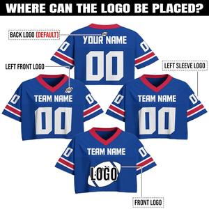 Camiseta Deportiva Corta Personalizada de Fútbol para Mujer, con Nombre de Equipo, Número y Logotipo Personalizados, Transpirable, Estilo Urbano - Product Image 2