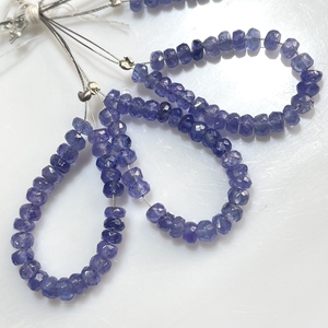 Wholesale ASP GEMS LT-199 Faceted Tanzanite Rondelle Shape Beads High Quality Blue Gemstone for Jewelry Making 4mm Size - Product Image 4