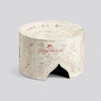 Support à gâteau en bambou écologique, non toxique, fait main, avec cœur en nacre, 1 pièce, pour la présentation de desserts et pâtisseries, Vietnam