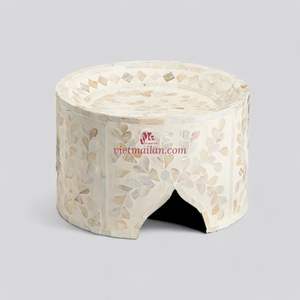 Base para Pastel de Bambú con Núcleo de Nácar, Ecológica, No Tóxica, Hecha a Mano, con Concha Natural para Presentación de Pasteles, Postres y Repostería, Vietnam - Product Image 2