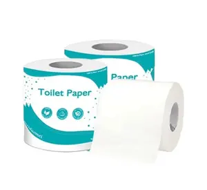 100% Recycled Standard Rolls Tissue Fiber Bulk Toilet Paper For Business 2-Ply Tissue Cheap Price