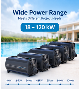 Wavetec SFS JOEY 18-120kW Electric <b>Pool</b> <b>Heater</b> 380 V Digital Swimming <b>Pool</b> Heating System for Commercial Spas - Product Image 4