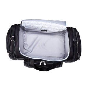 Dernier modèle de sac de sport en cuir véritable léger de grande capacité avec fermeture à glissière Sac de voyage décontracté étanche - Product Image 5