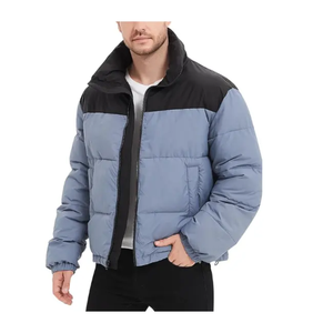 Haute qualité visage plusieurs poches noir léger Logo personnalisé bulle hiver duvet d'oie manteau doudoune pour hommes 2025 - Product Image 4