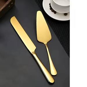 Juego de cubiertos de acero inoxidable hechos a mano, juego de cuchillos y servidores de latón para restaurante, vajilla para el hogar - Product Image 6