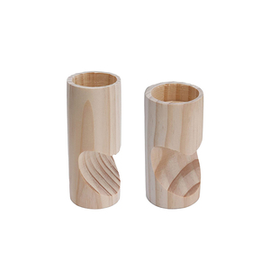 Decor N Utility Craft Eco-Friendly Handmade Natural Mango Wood Candle Holders for Home and Christmas Decor - Product Image 1