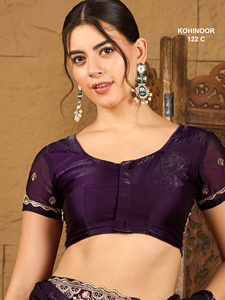 Kohinoor Frendy Sartin Saree tela suave Premium para celebraciones elegantes para bodas festivales nuevos comienzos indio pakistaní - Product Image 6