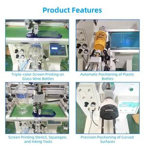 New Semi-Auto Multicolor Flat Bed Silk Screen Printing Machine for Plastic Paper Coffee <b>Cup</b> Cosmetic Bottle Logo Printing - Product Image 2