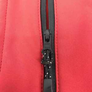 Veste Softshell pour hommes à la mode couleur rouge fermeture éclair vêtements de rue décontractés vestes confortables pour adultes - Product Image 4